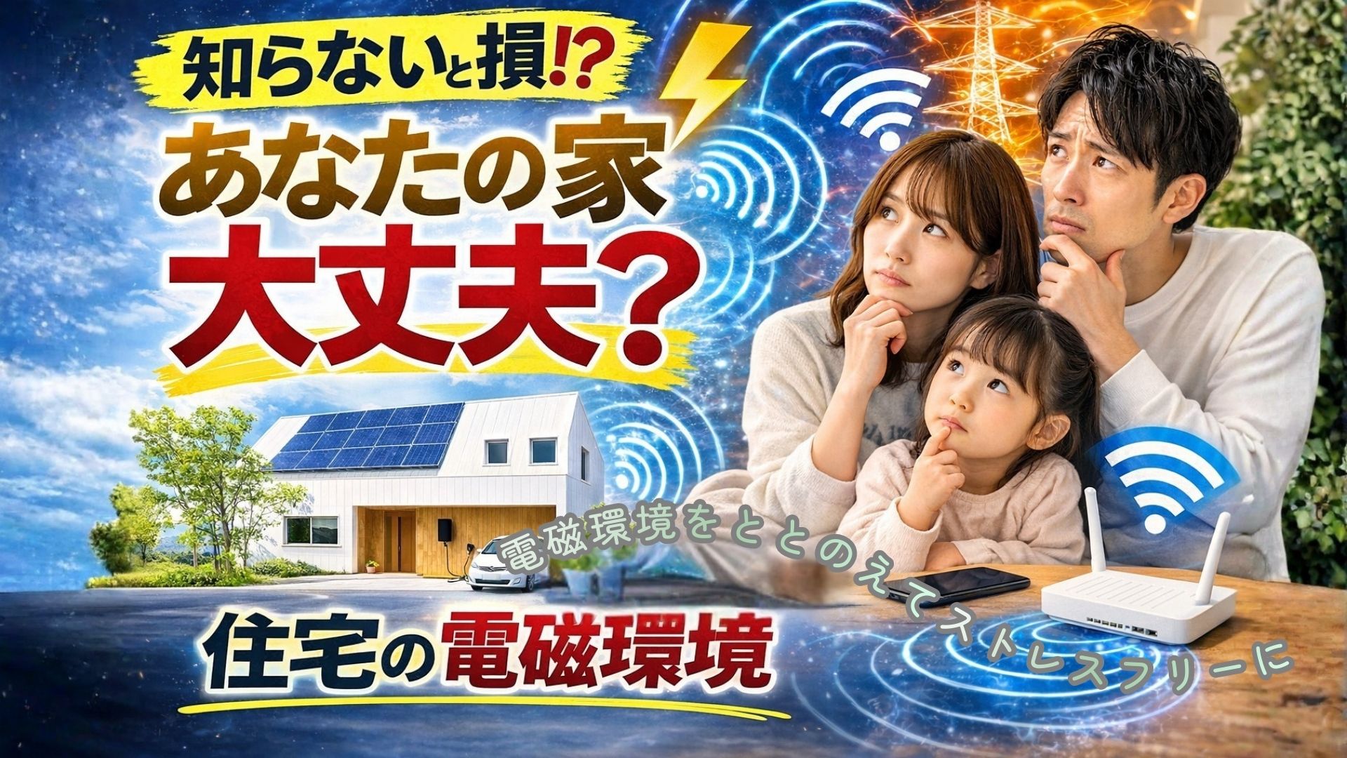 知らないと損⁉︎住宅の電磁環境【どいまも】